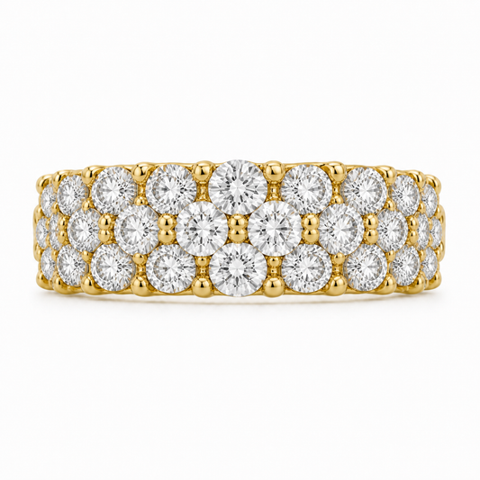 Lady's 18 Karat Yellow Gold Wedding Band 2.02 cttw