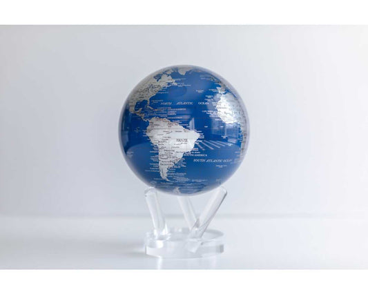 BLUE AND SILVER GLOBE 6