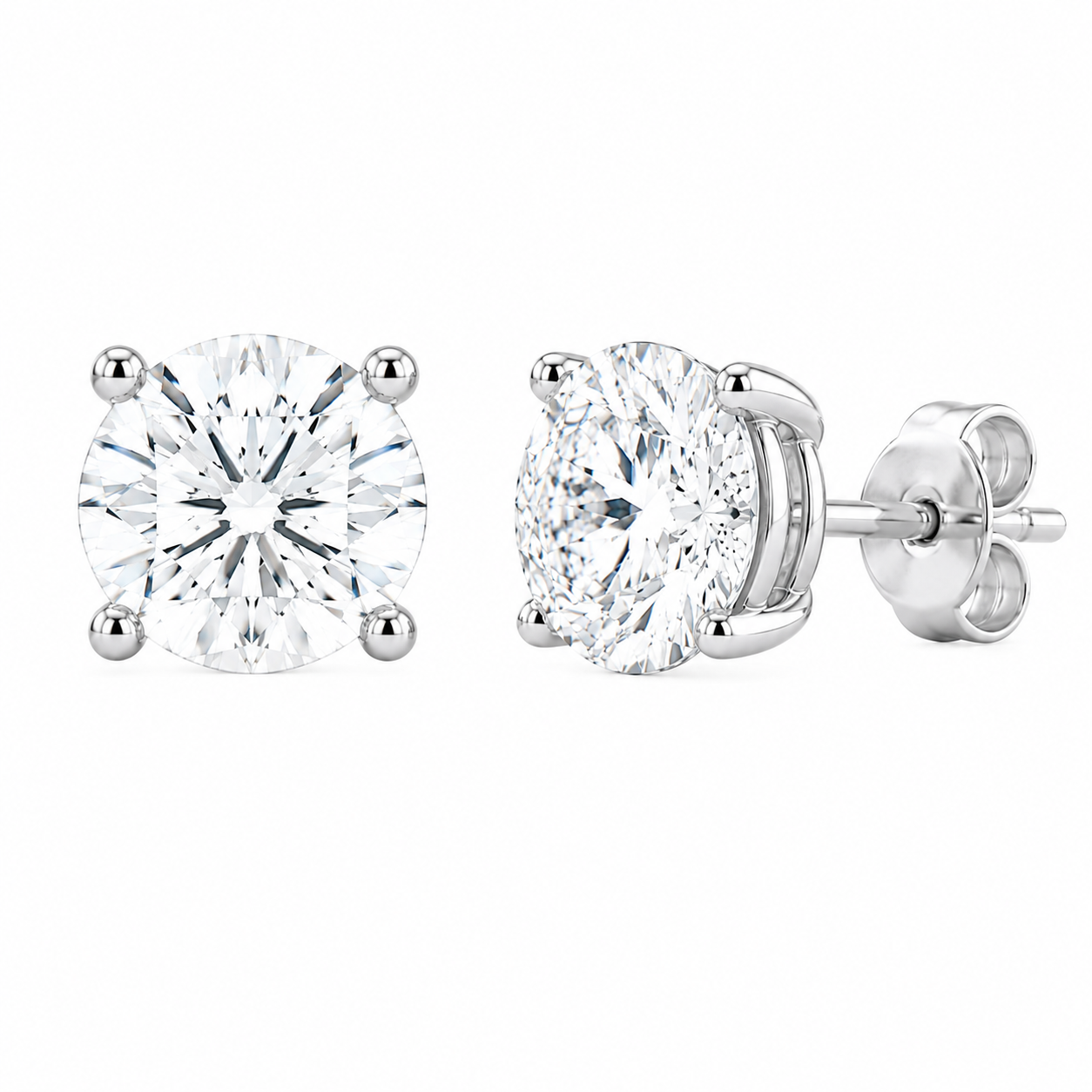 2 1/2 ctw Round Lab Grown Diamond Stud Earrings