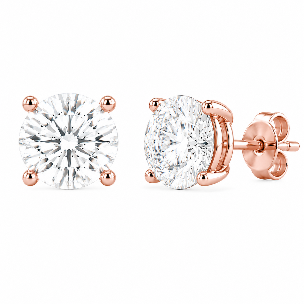 2 1/2 ctw Round Lab Grown Diamond Stud Earrings