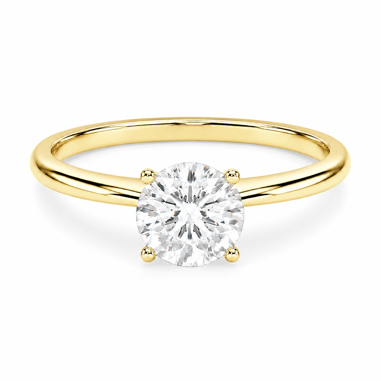 1 ctw Round Lab Grown Diamond Solitaire Ring