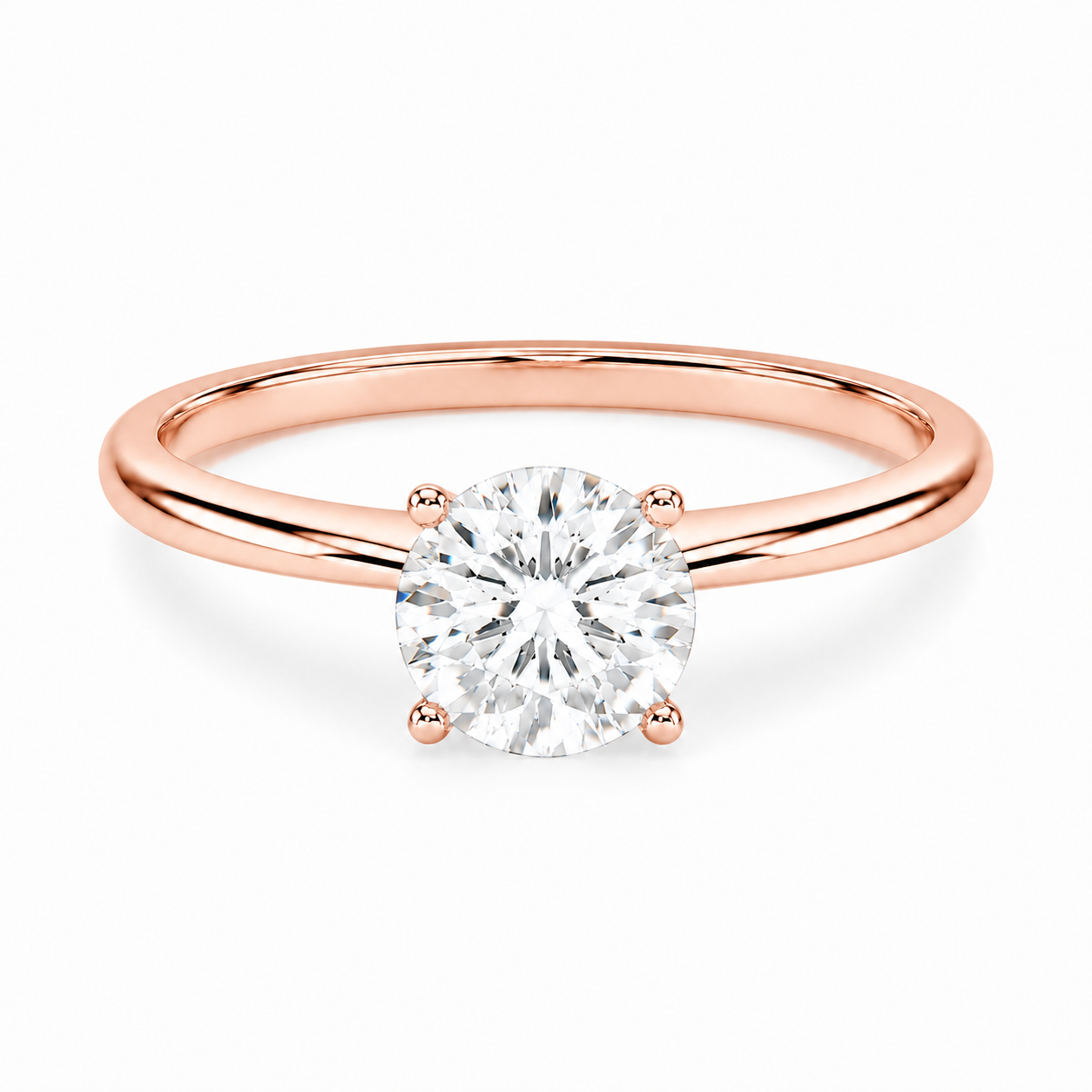 1 ctw Round Lab Grown Diamond Solitaire Ring